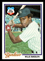 1978 Topps #620 Willie Randolph Near Mint  ID: 521498