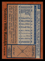 1978 Topps #620 Willie Randolph Near Mint  ID: 521498