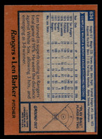 1978 Topps #634 Len Barker Near Mint  ID: 521554