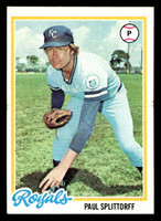 1978 Topps #638 Paul Splittorff Near Mint  ID: 521571