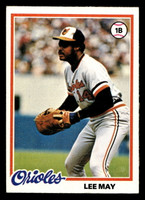 1978 Topps #640 Lee May DP Ex-Mint  ID: 521576