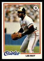 1978 Topps #640 Lee May DP Ex-Mint  ID: 521578