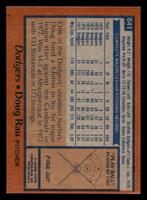 1978 Topps #641 Doug Rau Near Mint+  ID: 521582
