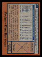 1978 Topps #641 Doug Rau Near Mint 