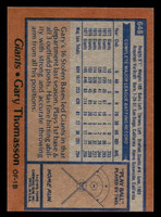 1978 Topps #648 Gary Thomasson Near Mint  ID: 521610