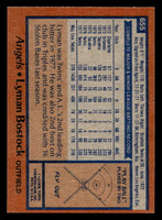 1978 Topps #655 Lyman Bostock Near Mint  ID: 521638