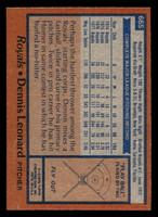 1978 Topps #665 Dennis Leonard Near Mint  ID: 521679