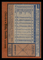 1978 Topps #666 Billy Smith Near Mint RC Rookie  ID: 521681