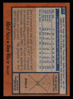 1978 Topps #670 Jim Rice Near Mint  ID: 521699