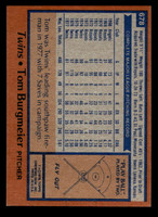 1978 Topps #678 Tom Burgmeier Near Mint  ID: 521729