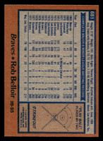 1978 Topps #681 Rob Belloir Near Mint  ID: 521743