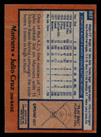 1978 Topps #687 Julio Cruz Near Mint RC Rookie  ID: 521766