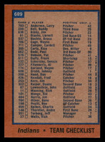 1978 Topps #689 Indians Team Near Mint  ID: 521773