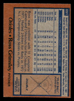 1978 Topps #691 Ross Grimsley Near Mint  ID: 521783