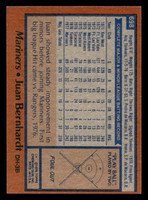 1978 Topps #698 Juan Bernhardt Near Mint+  ID: 521812