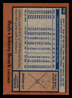1978 Topps #700 Johnny Bench Ex-Mint  ID: 521817
