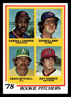 1978 Topps #711 Cardell Camper/Dennis Lamp/Craig Mitchell/Roy Thomas Rookie Pitchers Near Mint RC Rookie  ID: 521861