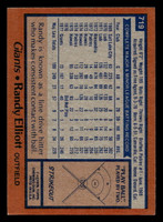 1978 Topps #719 Randy Elliott Ex-Mint RC Rookie  ID: 521895