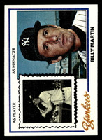 1978 Topps #721 Billy Martin MG Near Mint+  ID: 521903