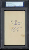 Pistol Pete Maravich Index Card Signed Auto PSA/DNA Slab PSA 9 Mint Auto