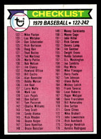 1979 Topps #241 Checklist 122-242 DP Near Mint  ID: 522207