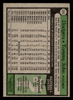 1979 Topps #255 Tommy John Ex-Mint 