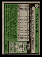 1979 Topps #379 Dale Murray Near Mint+  ID: 522346