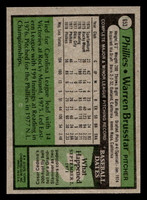 1979 Topps #653 Warren Brusstar DP Near Mint+  ID: 522620