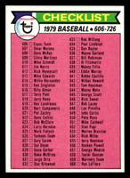 1979 Topps #669 Checklist 606-726 Near Mint+  ID: 522636