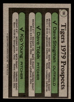 1979 Topps #706 Dave Stegman/Dave Tobik/Kip Young Tigers Prospects Ex-Mint RC Rookie 