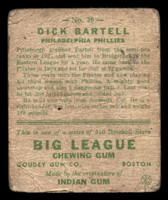 1933 Goudey #28 Dick Bartell Poor RC Rookie 