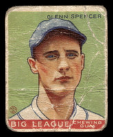 1933 Goudey #84 Glenn Spencer Poor RC Rookie 