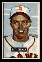 1951 Bowman #136 Ray Coleman Ex-Mint 