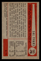 1954 Bowman #78 Sal Yvars Near Mint 