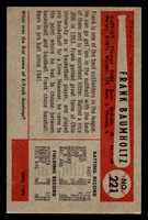 1954 Bowman #221 Frank Baumholtz UER Excellent+ 