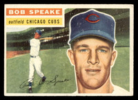 1956 Topps #66 Bob Speake Grey Backs Very Good RC Rookie White Back 
