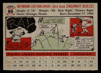 1956 Topps #86 Ray Jablonski Grey Backs Excellent+ Gray Back 