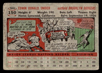 1956 Topps #150 Duke Snider Grey Backs Poor Gray Back 
