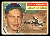 1956 Topps #165 Red Schoendienst Grey Backs Good Gray Back  ID: 522886