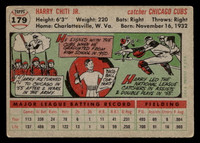 1956 Topps #179 Harry Chiti Grey Backs VG-EX Gray Back 