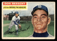 1956 Topps #184 Don Bessent Good RC Rookie 