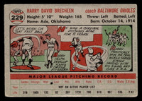 1956 Topps #229 Harry Brecheen Very Good  ID: 522905