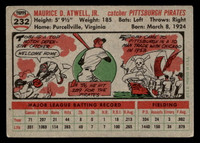 1956 Topps #232 Toby Atwell Very Good  ID: 522907