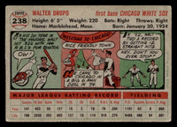 1956 Topps #238 Walt Dropo Very Good  ID: 522911