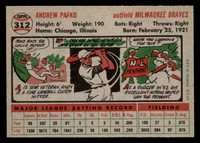 1956 Topps #312 Andy Pafko Ex-Mint  ID: 522930