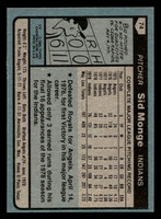1980 Topps #74 Sid Monge Near Mint 