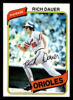 1980 Topps #102 Rich Dauer Near Mint 