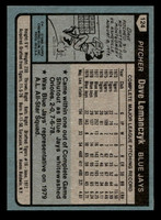 1980 Topps #124 Dave Lemanczyk Near Mint+ 