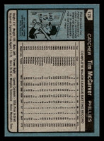 1980 Topps #178 Tim McCarver Near Mint+ 
