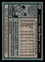 1980 Topps #292 Dale Berra Near Mint 